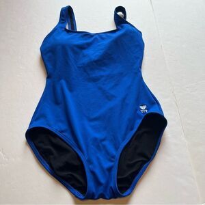 TYR Women's Royal Blue One Piece Swimwear Size 8